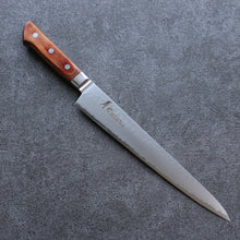  Sakai Takayuki VG5 Hammered Sujihiki  240mm Brown Pakka wood Handle - Japanny - Best Japanese Knife
