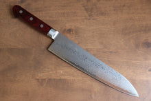 Seisuke VG10 33 Layer Mirrored Finish Damascus Gyuto 210mm Red Pakka wood Handle - Japanny - Best Japanese Knife