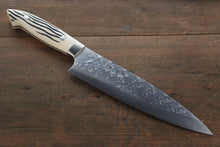  Takeshi Saji SRS13 Hammered Gyuto 210mm Cow Bone Handle - Japanny - Best Japanese Knife