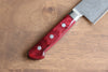 Seisuke VG10 33 Layer Mirrored Finish Damascus Gyuto 210mm Red Pakka wood Handle - Japanny - Best Japanese Knife