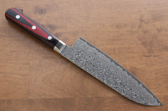 Yoshimi Kato VG10 Nickel Damascus Santoku Japanese Chef Knife 180mm - Japanny - Best Japanese Knife