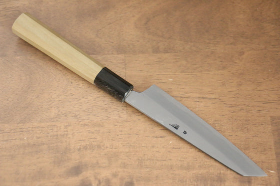Kikuzuki White Steel No.2 Kasumitogi Kiritsuke Petty-Utility 135mm Magnolia Handle - Japanny - Best Japanese Knife