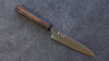 Yoshimi Kato Minamo R2/SG2 Hammered Petty-Utility  150mm Burnt Oak Handle - Japanny - Best Japanese Knife