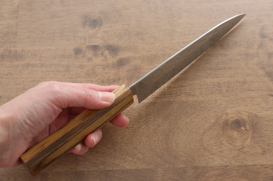 Yu Kurosaki Senko R2/SG2 Hammered Petty-Utility  150mm Live oak Lacquered Handle - Japanny - Best Japanese Knife