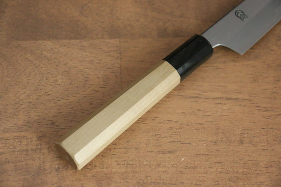 Kikuzuki White Steel No.2 Kasumitogi Kiritsuke Petty-Utility 135mm Magnolia Handle - Japanny - Best Japanese Knife
