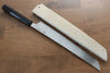 Sakai Takayuki Genbu Blue Steel No.2 Honyaki Mirrored Finish Sakimaru Yanagiba 300mm Ebony Wood Handle with Sheath - Japanny - Best Japanese Knife