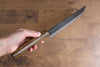 Kyohei Shindo Blue Steel Black Finished Nakiri 165mm Live oak Lacquered Handle - Japanny - Best Japanese Knife