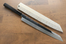  Sakai Takayuki Hien Blue Steel No.2 Honyaki Mirrored Finish Kiritsuke Yanagiba 300mm Ebony Wood Handle with Sheath - Japanny - Best Japanese Knife