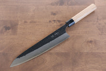  Masakage Koishi Blue Super Black Finished Gyuto  240mm American Cherry Handle - Japanny - Best Japanese Knife