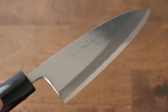 Jikko Silver Steel No.3 Deba 120mm Shitan Handle - Japanny - Best Japanese Knife