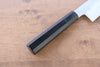 Jikko Honyaki White Steel No.3 Kasumitogi Kiritsuke Gyuto  240mm Ebony Wood Handle - Japanny - Best Japanese Knife