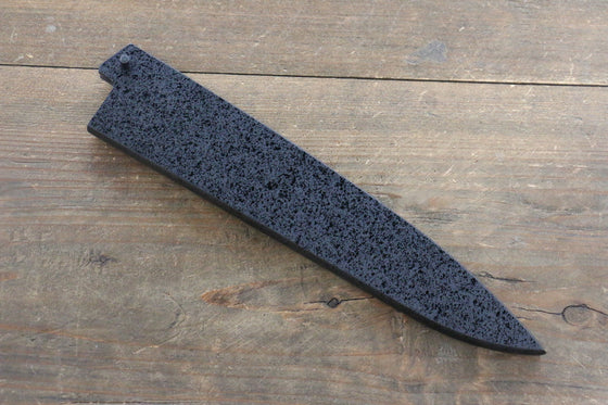 Black Saya Sheath for Petty Chef's Knife with Plywood Pin-180mm - Japanny - Best Japanese Knife