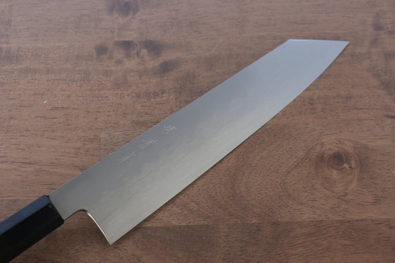 Jikko Honyaki White Steel No.3 Kasumitogi Kiritsuke Gyuto  210mm Ebony Wood Handle - Japanny - Best Japanese Knife
