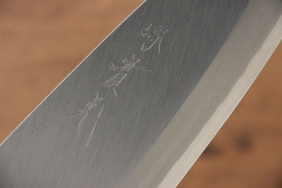 Jikko Silver Steel No.3 Deba Japanese Knife 165mm Shitan Handle - Japanny - Best Japanese Knife