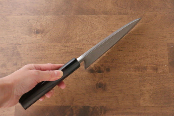Jikko Silver Steel No.3 Deba 165mm Shitan Handle - Japanny - Best Japanese Knife