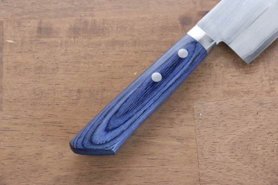 Kunihira VG1 Migaki Finished Usuba 165mm Blue Pakka wood Handle - Japanny - Best Japanese Knife