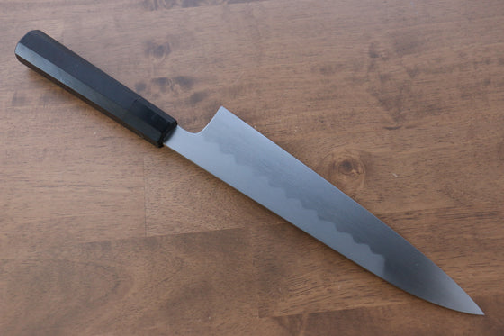 Jikko Honyaki White Steel No.3 Kasumitogi Gyuto 240mm Ebony Wood Handle - Japanny - Best Japanese Knife