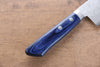 Kunihira Sairyu VG10 Damascus Santoku 170mm Blue Pakka wood Handle - Japanny - Best Japanese Knife