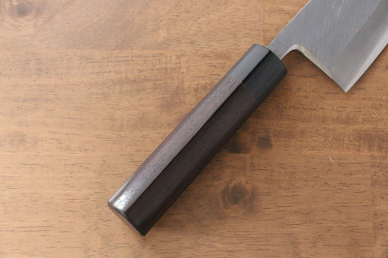 Jikko Silver Steel No.3 Deba Japanese Knife 180mm Shitan Handle - Japanny - Best Japanese Knife