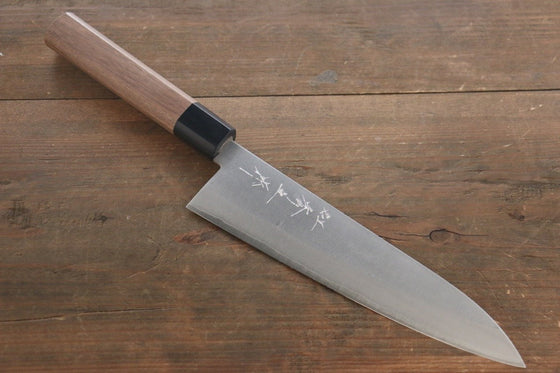 Shigeki Tanaka Silver Steel No.3 Nashiji Gyuto Japanese Knife 210mm Walnut Handle - Japanny - Best Japanese Knife
