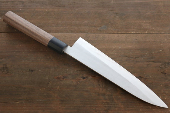 Shigeki Tanaka Silver Steel No.3 Nashiji Gyuto 210mm Walnut Handle - Japanny - Best Japanese Knife