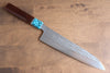 Yu Kurosaki Senko R2/SG2 Hammered Gyuto  210mm Shitan(ferrule: Turquoise) Handle - Japanny - Best Japanese Knife