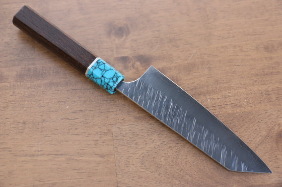 Yu Kurosaki Fujin SPG2 Hammered Damascus Small Bunka 140mm Wenge Handle - Japanny - Best Japanese Knife
