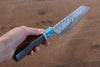 Yu Kurosaki Fujin SPG2 Hammered Damascus Small Bunka 140mm Wenge Handle - Japanny - Best Japanese Knife