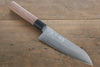 Shigeki Tanaka Silver Steel No.3 Nashiji Santoku  165mm Walnut Handle - Japanny - Best Japanese Knife