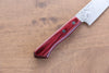 Katsushige Anryu VG10 Damascus Petty-Utility  150mm Red Pakka wood Handle - Japanny - Best Japanese Knife