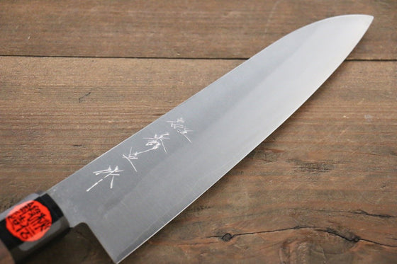 Shigeki Tanaka Silver Steel No.3 Nashiji Gyuto Japanese Knife 180mm Walnut Handle - Japanny - Best Japanese Knife