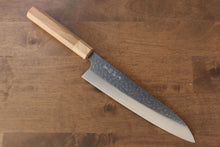  Makoto Kurosaki SPG2 Hammered(Maru) Gyuto  210mm Cherry Blossoms Handle - Japanny - Best Japanese Knife