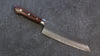 Seisuke Swedish Steel-stn Hammered Santoku  165mm Mahogany Handle - Japanny - Best Japanese Knife