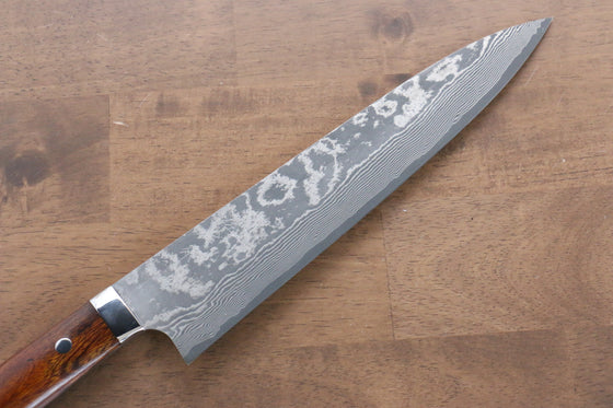Takeshi Saji VG10 Black Damascus Gyuto  240mm Ironwood Handle - Japanny - Best Japanese Knife