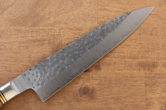 Takeshi Saji R2/SG2 Hammered(Maru) Gyuto  210mm Chinese Quince Handle - Japanny - Best Japanese Knife