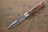 Moki Trout & Bird Fixed Blade Knife w/ Chinese Quince (dark) - Japanny - Best Japanese Knife