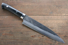  Ogata Blue Super Hammered Black Finished Gyuto 210mm with Black Micarta Handle - Japanny - Best Japanese Knife