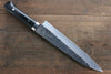 Ogata Blue Super Hammered Black Finished Gyuto 240mm with Black Micarta Handle - Japanny - Best Japanese Knife