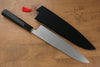 Yu Kurosaki Senko R2/SG2 Hammered Chinese phoenix Chinkin Gyuto 240mm Lacquered Handle with Sheath - Japanny - Best Japanese Knife