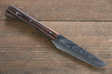  Ogata VG10 Damascus Mini Knife 90mm with Ebony Wood Handle - Japanny - Best Japanese Knife