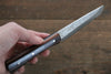 Ogata VG10 Damascus Mini Knife 90mm with Ebony Wood Handle - Japanny - Best Japanese Knife