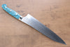 Yu Kurosaki Senko R2/SG2 Hammered Gyuto 240mm Turquoise Handle - Japanny - Best Japanese Knife
