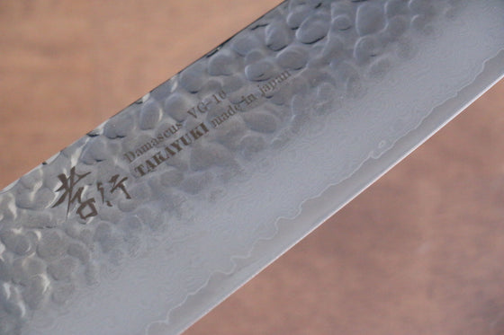 Sakai Takayuki VG10 33 Layer Damascus Gyuto 240mm Live oak Lacquered (Kouseki) Handle - Japanny - Best Japanese Knife