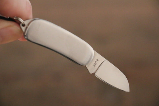 Moki Mini Pendant Pocket Knife w/ Black and White Mother of Pearl - Japanny - Best Japanese Knife