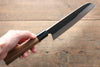 Ogata White Steel No.2 Black Finished Santoku 165mm with Walnut Handle - Japanny - Best Japanese Knife