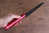 Sakai Takayuki Kurokage VG10 Hammered Teflon Coating Santoku 170mm Live oak Lacquered (Kouseki) Handle - Japanny - Best Japanese Knife