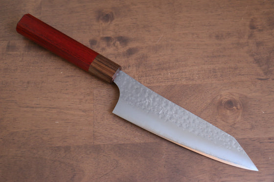 Yu Kurosaki Senko Ei R2/SG2 Hammered Bunka  165mm Padoauk Handle - Japanny - Best Japanese Knife