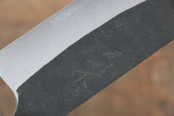 Ogata White Steel No.2  Kurouchi Damascus Santoku Japanese Knife 165mm with Jura Handle - Japanny - Best Japanese Knife