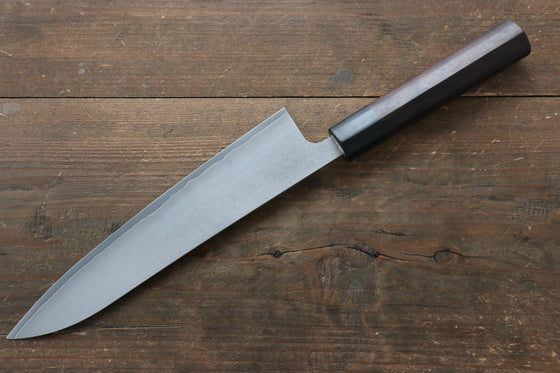 Ogata Silver Steel No.3 Damascus Black Finished Gyuto 210mm with Shitan Handle - Japanny - Best Japanese Knife