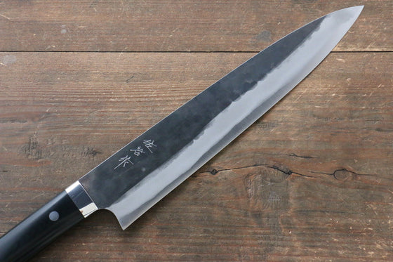 Takeshi Saji Blue Super Kurouchi Hammered Gyuto  270mm Black Micarta Handle - Japanny - Best Japanese Knife